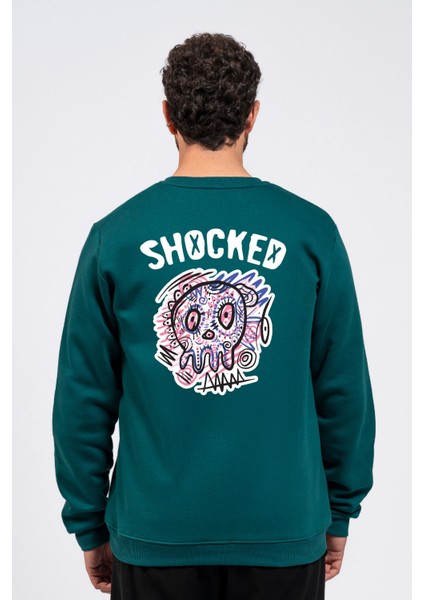 Regular Sırtta Shocked Baskılı Sweatshirt fiyatları