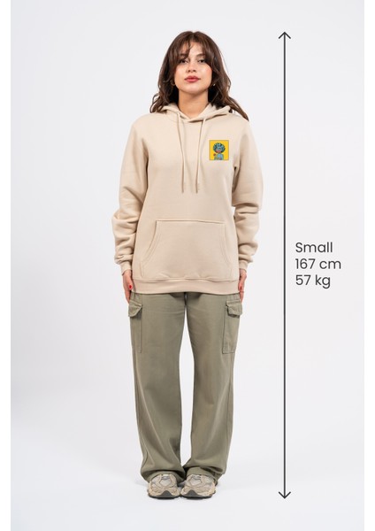 Regular Göğüste Cry Woman Baskılı Hoodie
