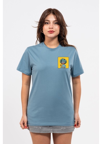 Regular Göğüste Cry Woman Baskılı Tshirt