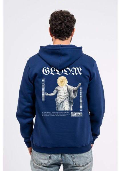 Regular Sırtta Bloom Baskılı Hoodie