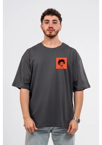 Oversize Curly Man Baskılı Tshirt fiyatları