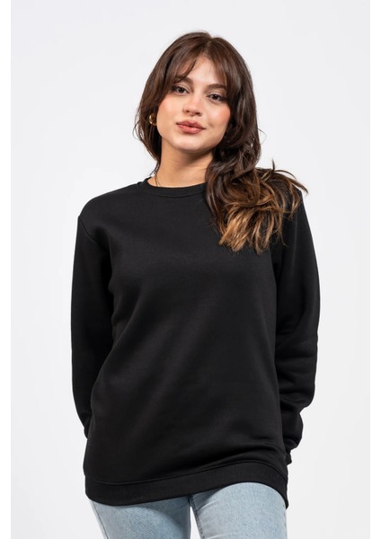 Regular Sırtta Chasm Baskılı Sweatshirt modelleri