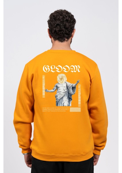 Regular Sırtta Bloom Baskılı Sweatshirt