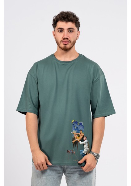 Oversize Dali Baskılı Tshirt fiyatları