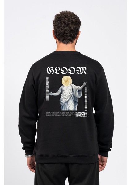 Regular Sırtta Bloom Baskılı Sweatshirt