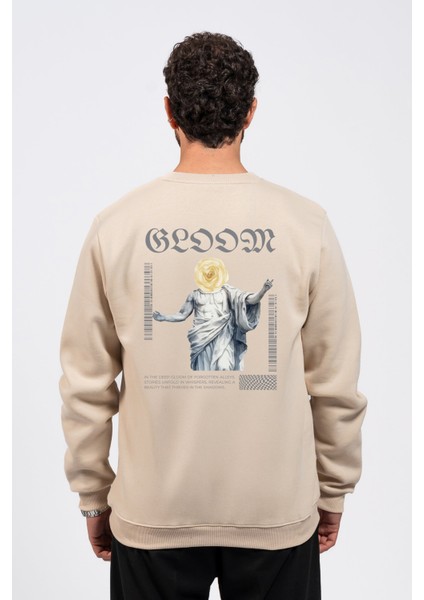 Regular Sırtta Bloom Baskılı Sweatshirt
