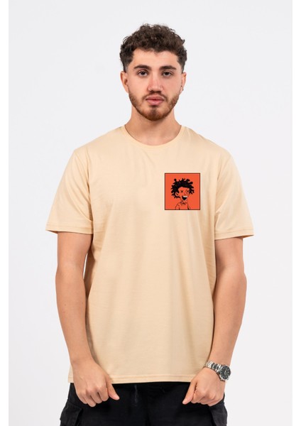 Regular Curly Man Baskılı Tshirt