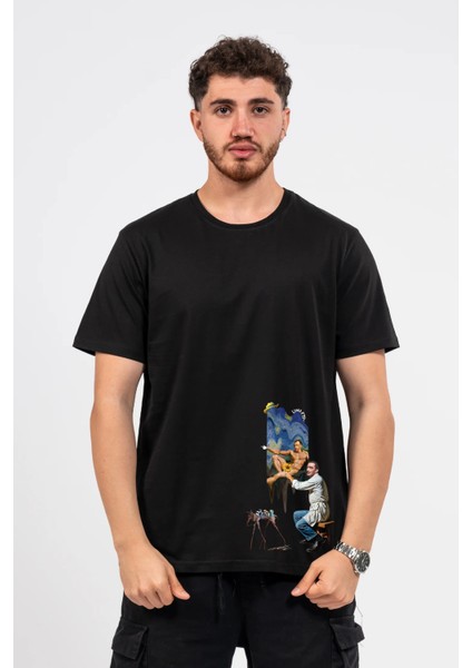 Regular Dali Baskılı Tshirt