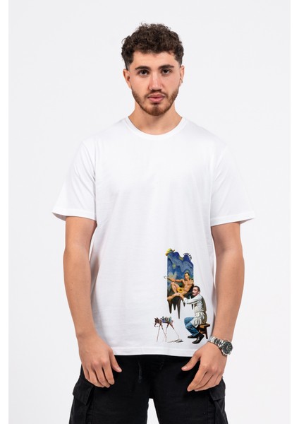 Regular Dali Baskılı Tshirt