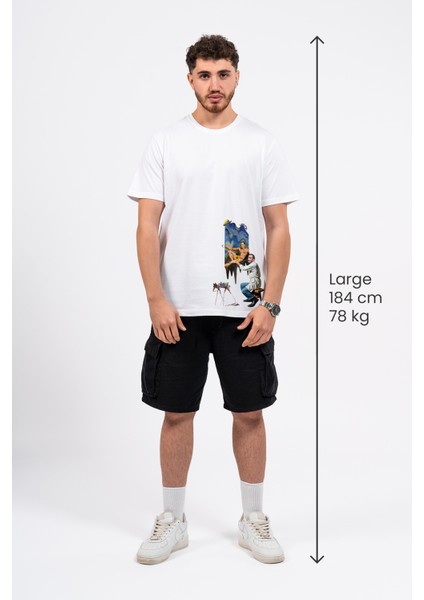 Regular Dali Baskılı Tshirt