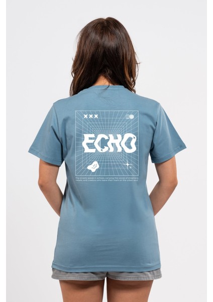 Regular Sırtta Echo Baskılı Tshirt fiyatları