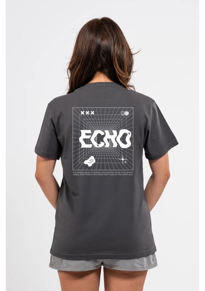 Regular Sırtta Echo Baskılı Tshirt fiyatları