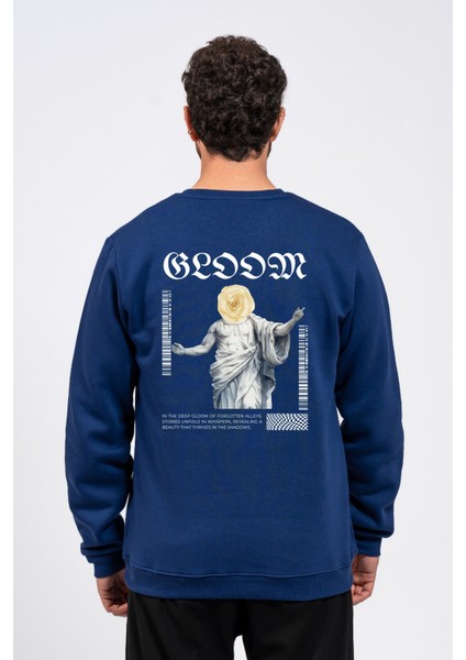 Regular Sırtta Bloom Baskılı Sweatshirt