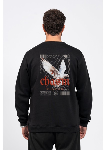 Regular Sırtta Chasm Baskılı Sweatshirt fiyatları