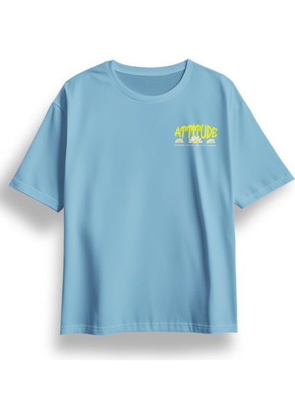 Oversize Attitude Baskılı Tshirt