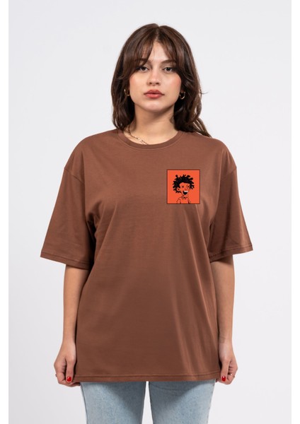 Oversize Curly Man Baskılı Tshirt fiyatları