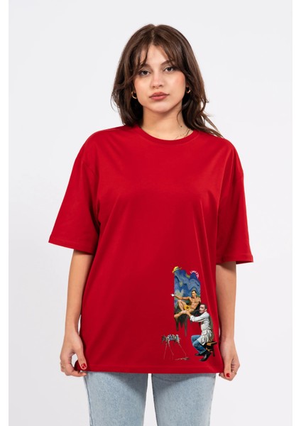 Oversize Dali Baskılı Tshirt fiyatları