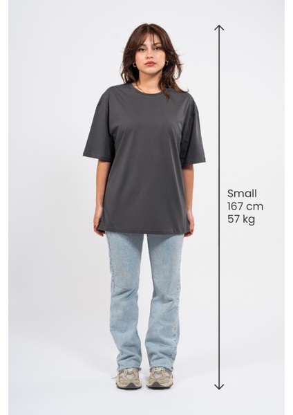 Oversize Attitude Baskılı Tshirt