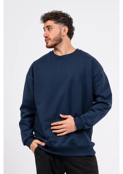 Oversize Sırtta Baskılı Scary Sweatshirt