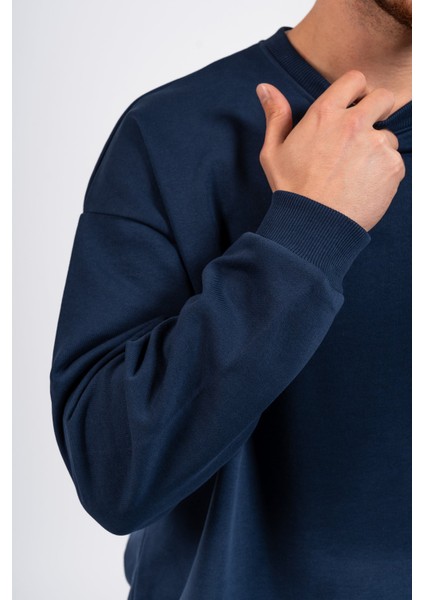 Oversize Sırtta Baskılı Scary Sweatshirt