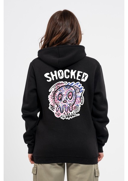 Regular Sırtta Shocked Baskılı Hoodie