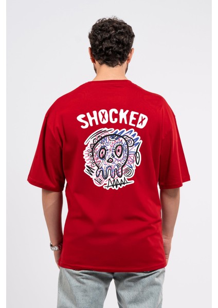 Oversize Sırtta Shocked Baskılı Tshirt fiyatları