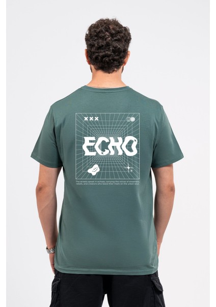 Regular Sırtta Echo Baskılı Tshirt fiyatları