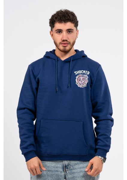 Regular Göğüste Shocked Baskılı Hoodie fiyatları