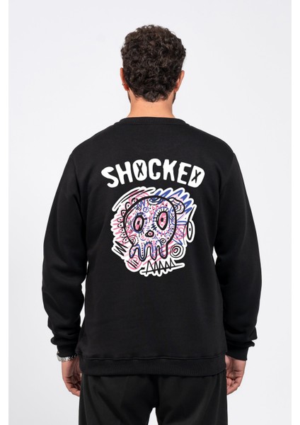 Regular Sırtta Shocked Baskılı Sweatshirt fiyatları