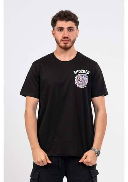Regular Göğüste Shocked Baskılı Tshirt fiyatları