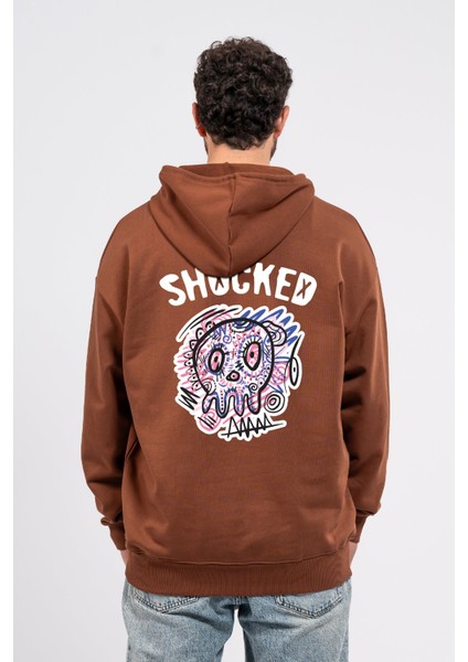 Oversize Sırtta Shocked Baskılı Hoodie fiyatları