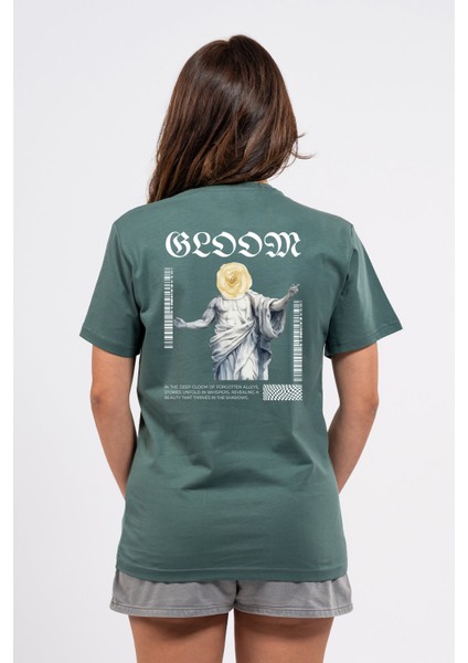 Regular Sırtta Bloom Baskılı Tshirt