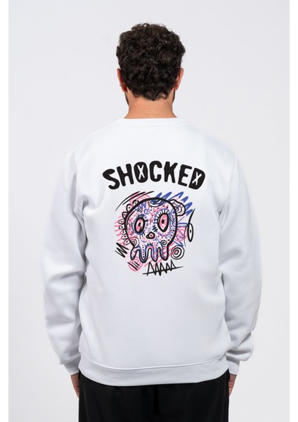 Regular Sırtta Shocked Baskılı Sweatshirt fiyatları