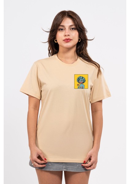 Regular Göğüste Cry Woman Baskılı Tshirt