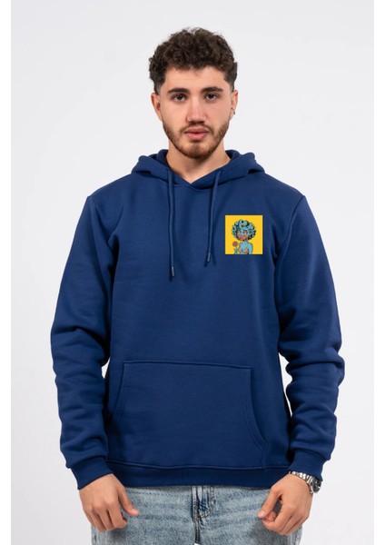 Regular Göğüste Cry Woman Baskılı Hoodie