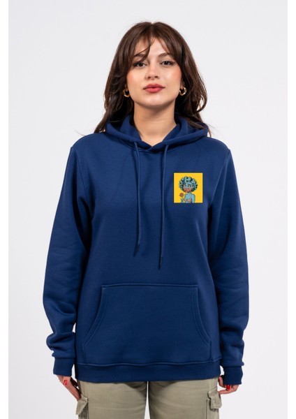 Regular Göğüste Cry Woman Baskılı Hoodie fiyatları