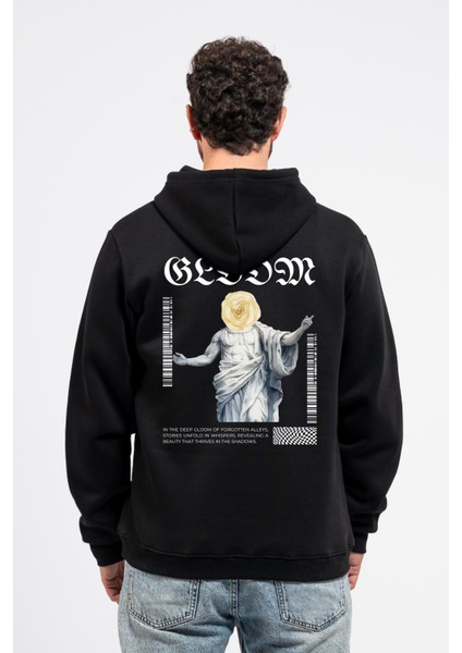 Regular Sırtta Bloom Baskılı Hoodie modelleri