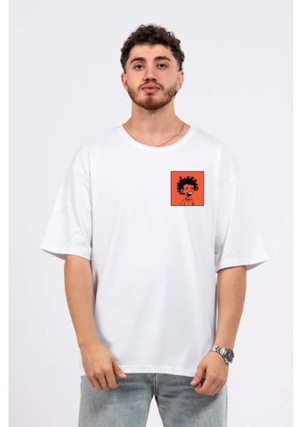 Oversize Curly Man Baskılı Tshirt fiyatları