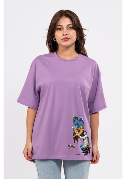 Oversize Dali Baskılı Tshirt fiyatları