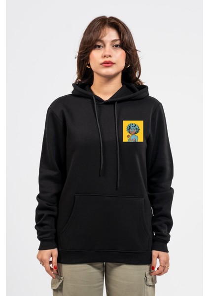 Regular Göğüste Cry Woman Baskılı Hoodie modelleri