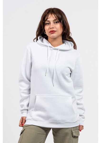 Regular Sırtta Echo Baskılı Hoodie