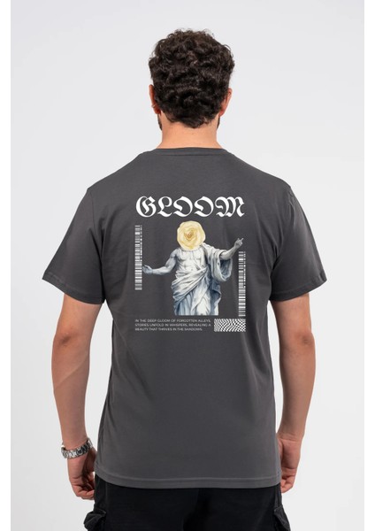 Regular Sırtta Bloom Baskılı Tshirt