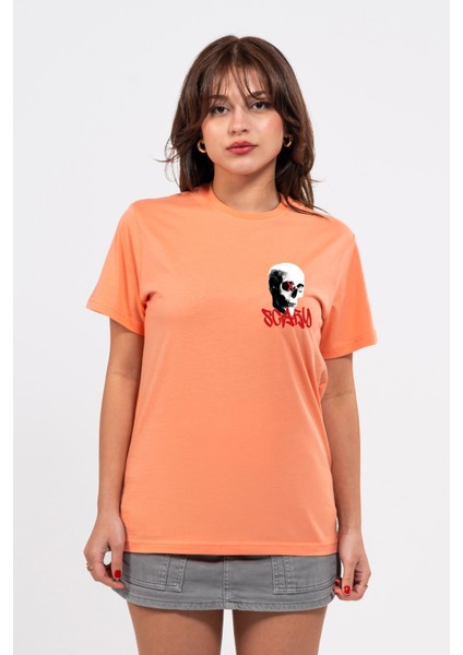 Regular Göğüste Scary Baskılı Tshirt