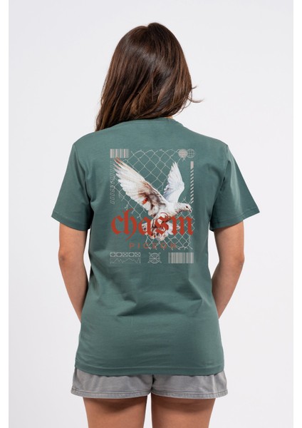 Regular Sırtta Chasm Baskılı Tshirt
