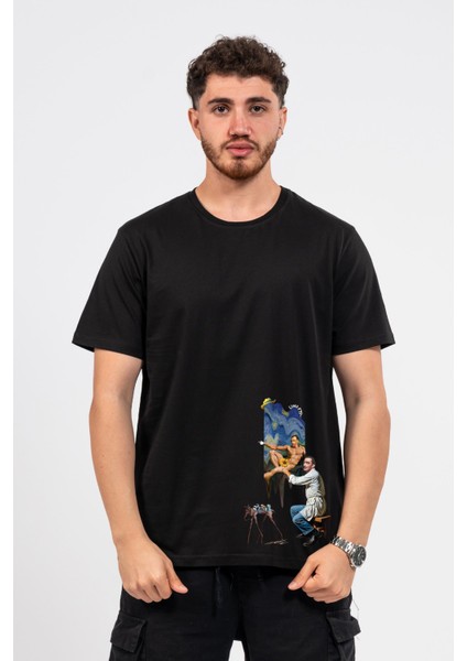 Regular Dali Baskılı Tshirt