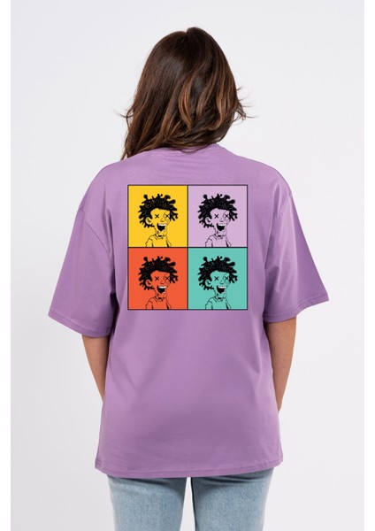 Oversize Curly Man Baskılı Tshirt fırsatları