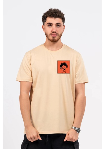Regular Curly Man Baskılı Tshirt