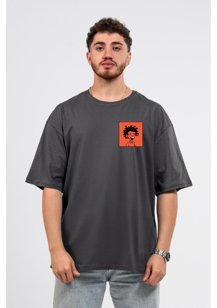Oversize Curly Man Baskılı Tshirt fiyatları