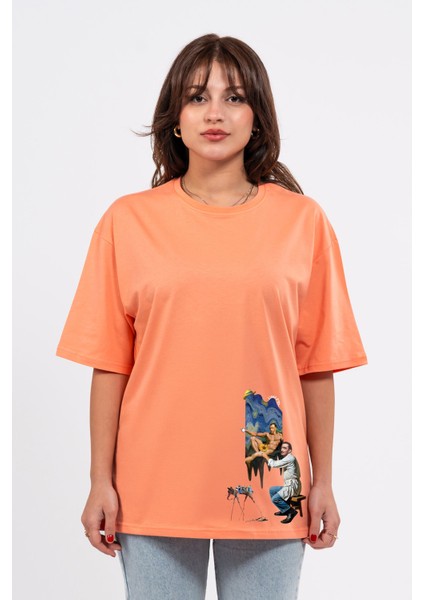 Oversize Dali Baskılı Tshirt fiyatları