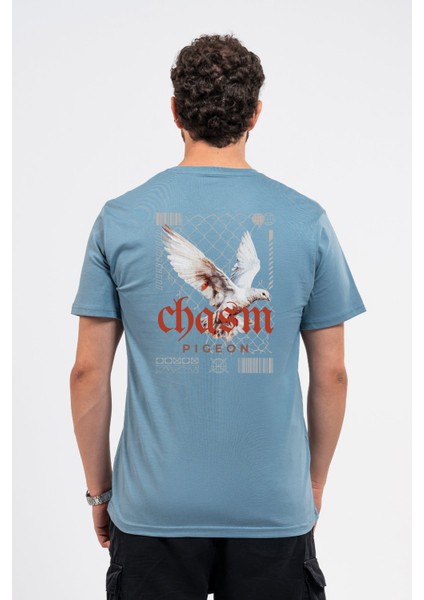 Regular Sırtta Chasm Baskılı Tshirt